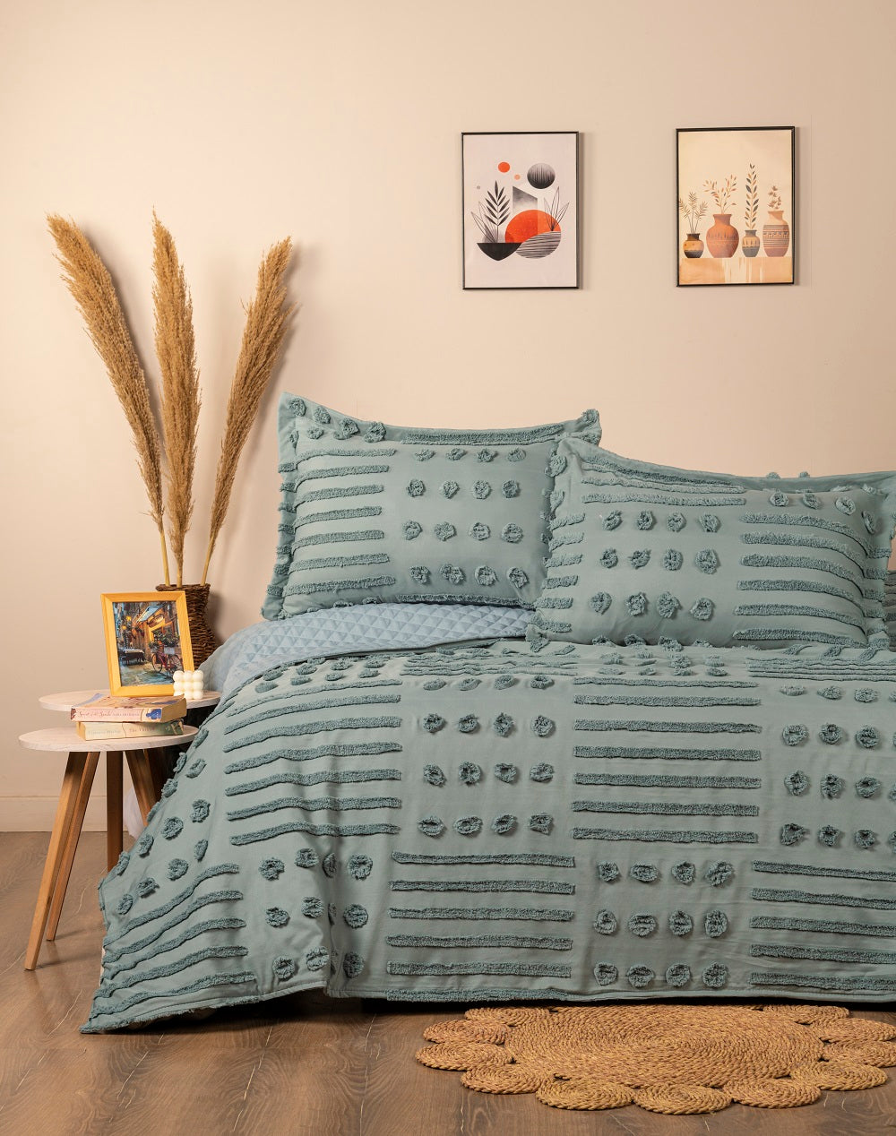 Boho Capitoné cover Set – 3 pcs