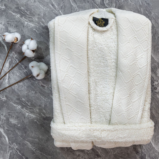 Turkish Jacquard Bathrobe - 1 Piece