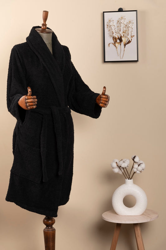 Turkish Jacquard Bathrobe -  BIG Sizes -  1 Piece