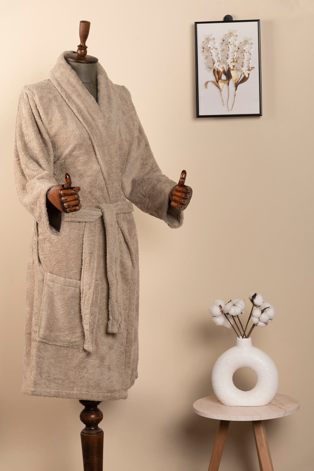 Turkish Jacquard Bathrobe -  BIG Sizes -  1 Piece