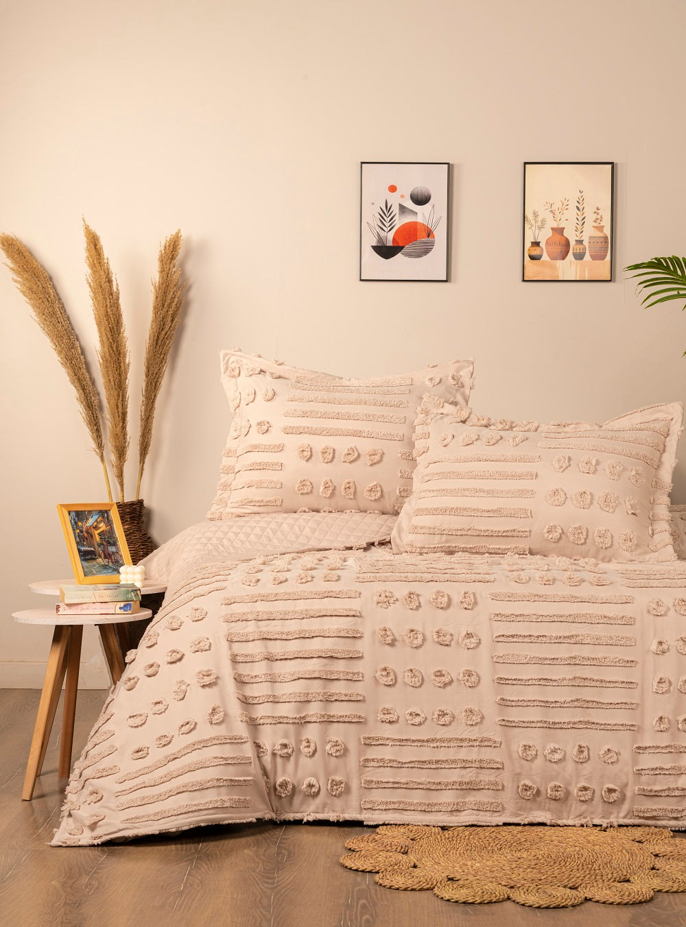 Boho Capitoné cover Set – 3 pcs