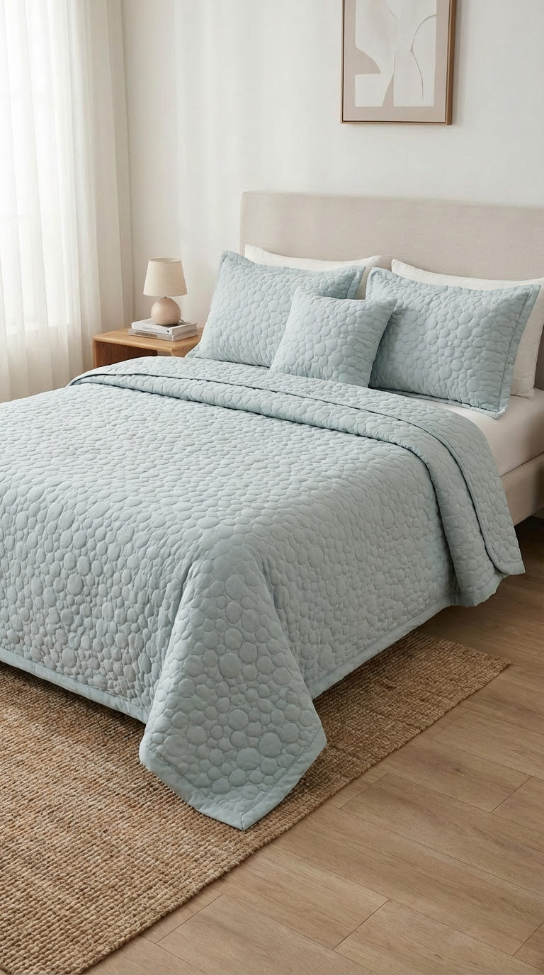 Coverlet Capitoné Circles – 3 pcs