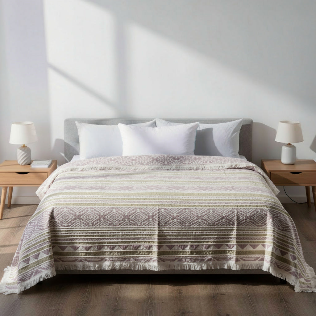 coverlet patterned comforter Cotton
