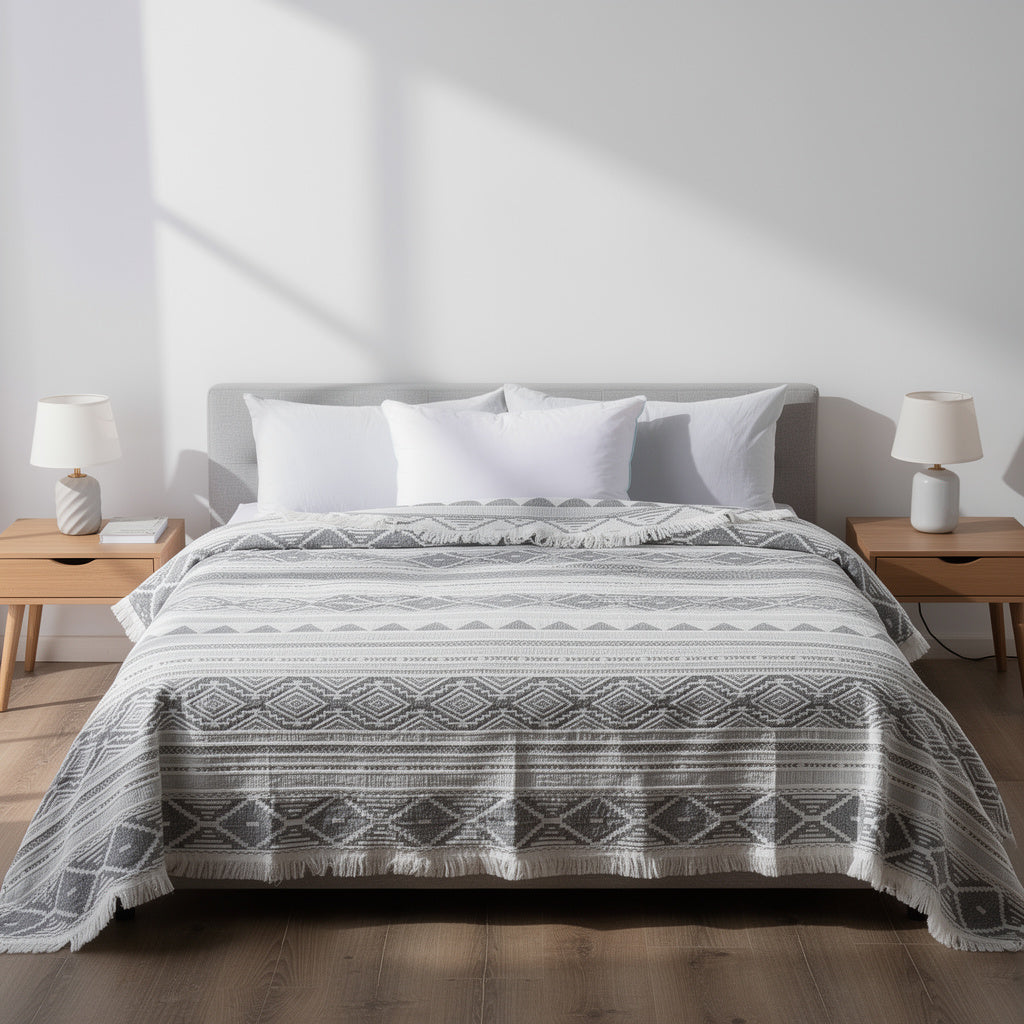 coverlet patterned comforter Cotton