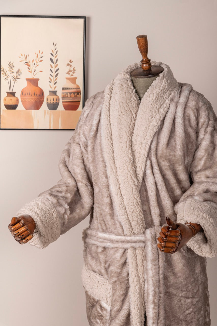 winter fur robe