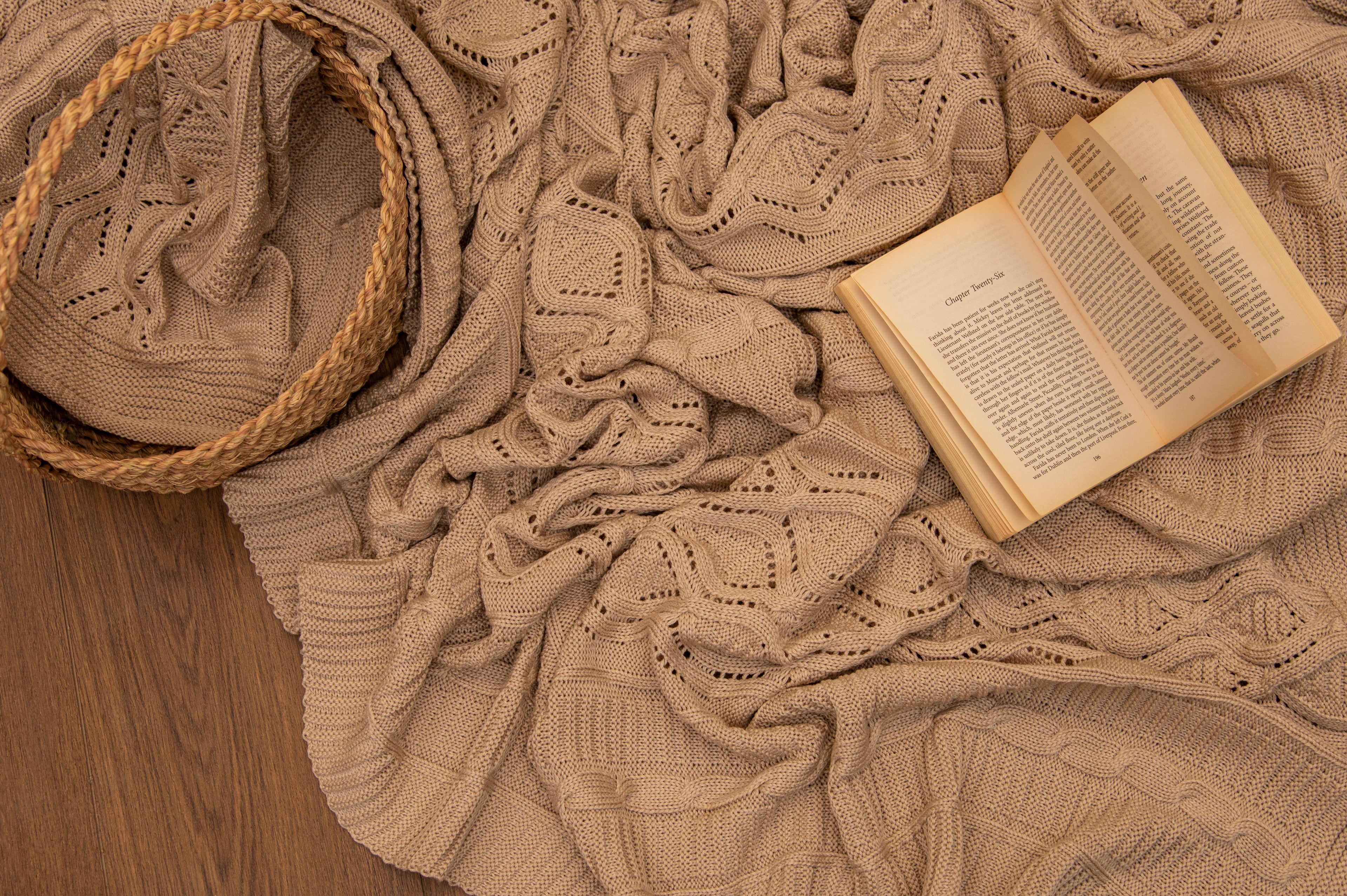 Knitted Coverlet  -  1 pcs