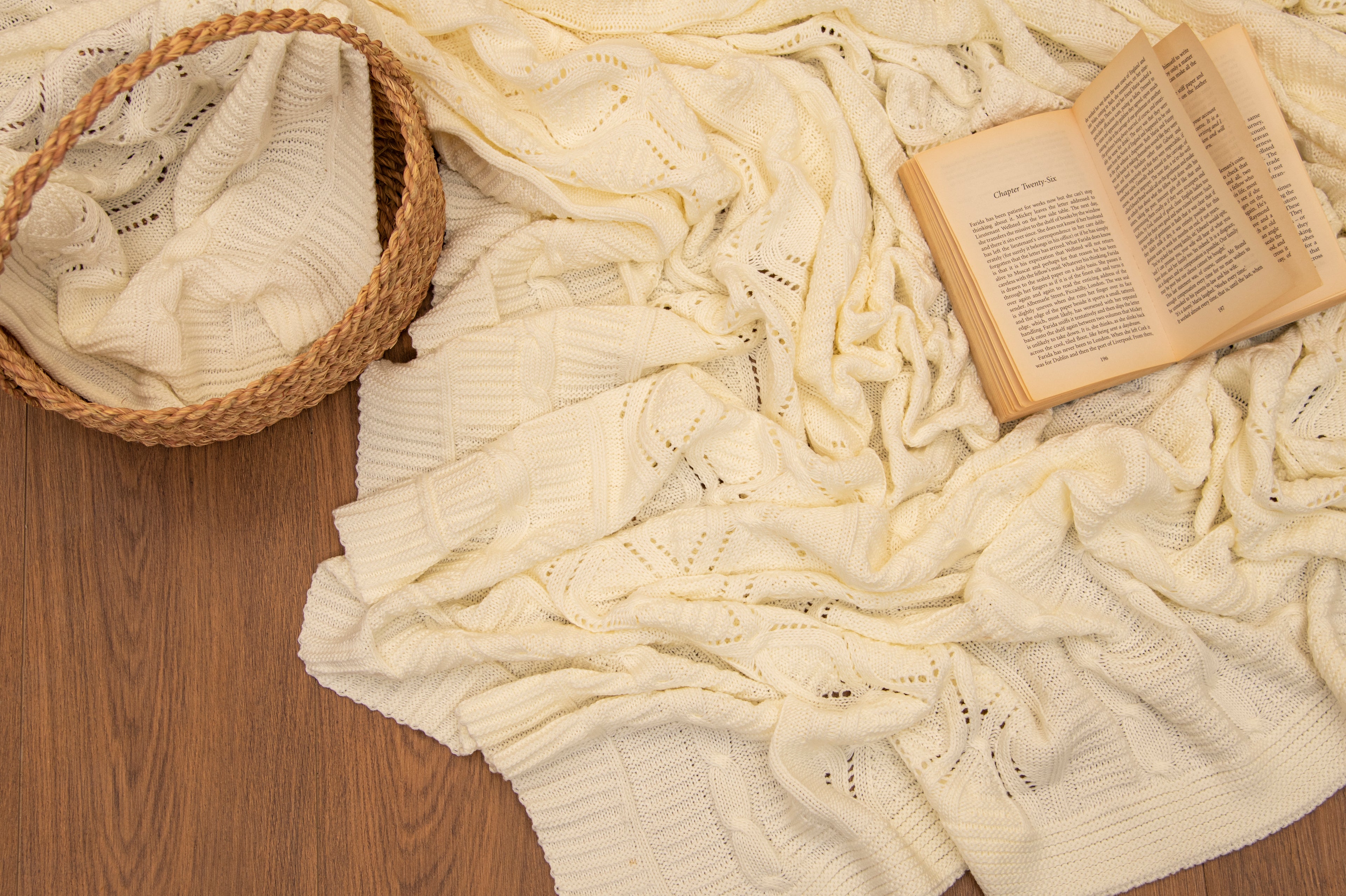 Knitted Coverlet  -  1 pcs