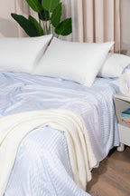 Hotel stripe duvet cover