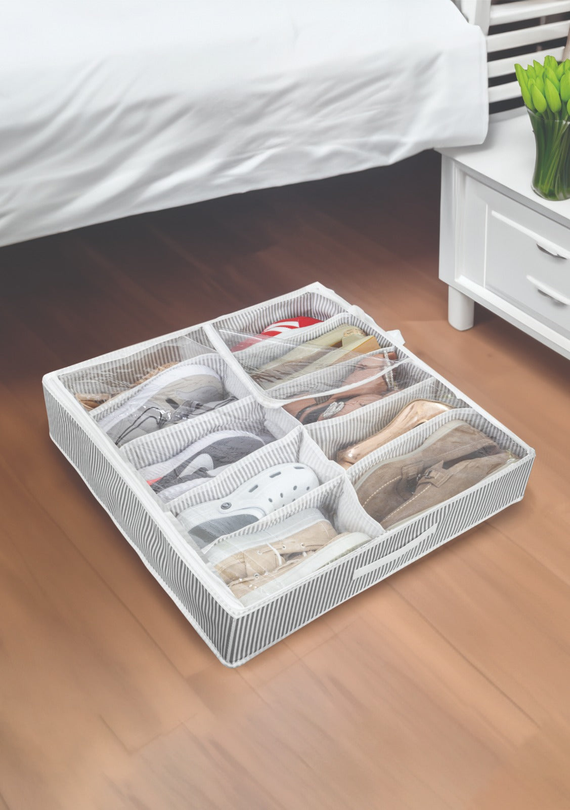 10-Compartment Shoe Organizer - منظم للاحذية 10 خلية