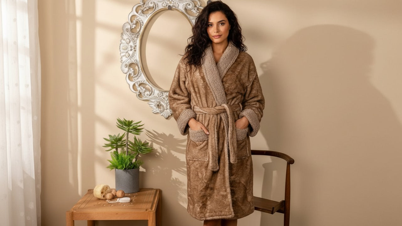 winter fur robe
